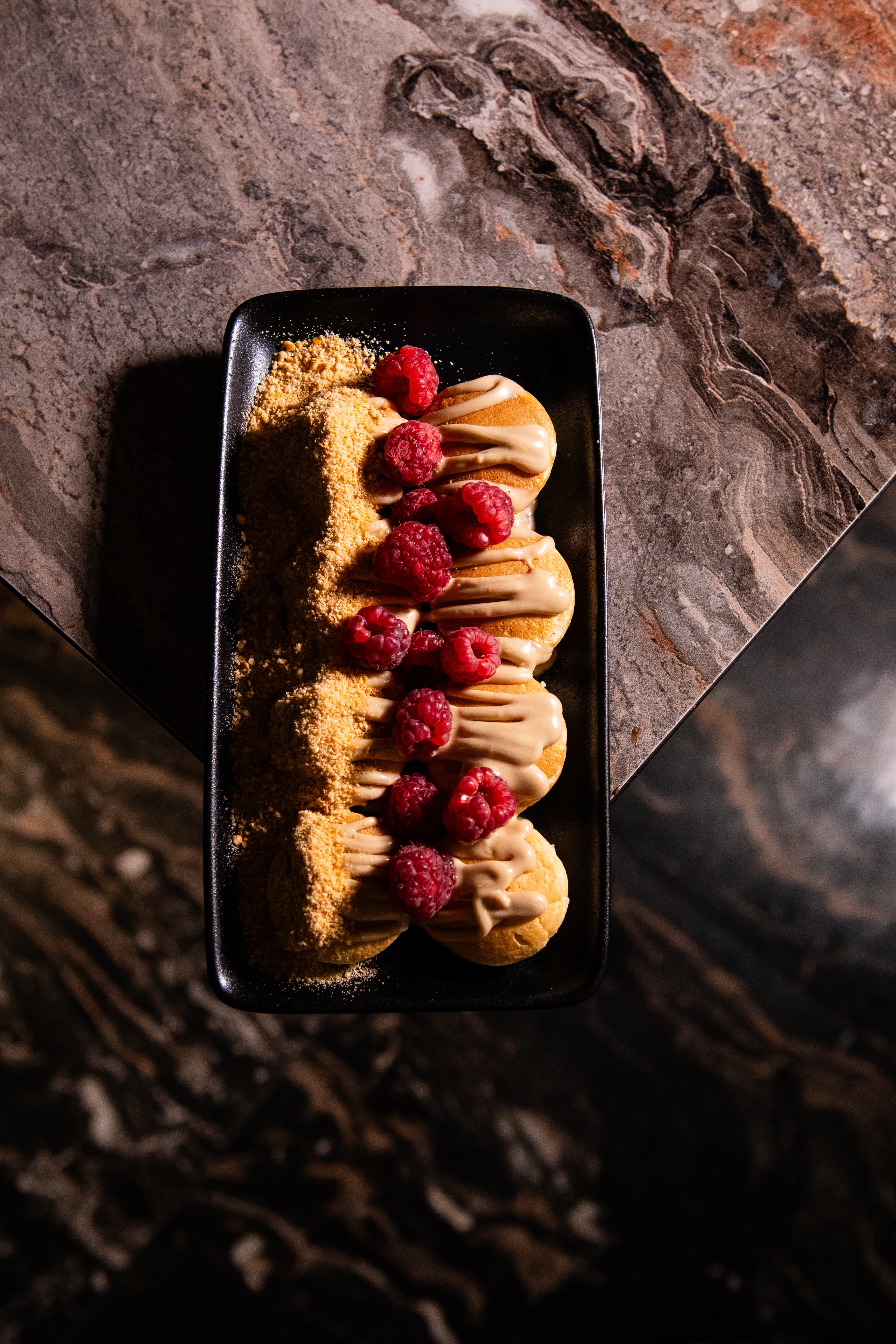 Raspberry Mini Pancakes